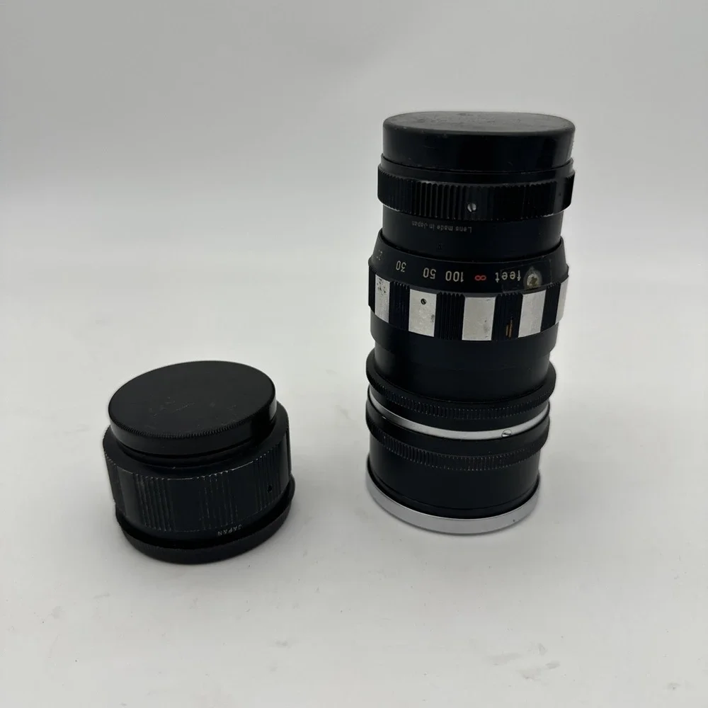Aetna-Coligon 135mm‎ f2.8 Zebra Preset Lens & Lens Converter Included EUC